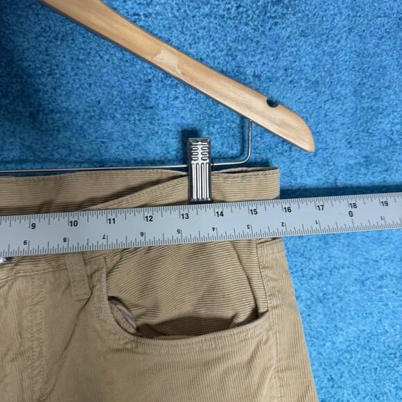 Brooks Brothers Pants Mens 32x32 Tan Light Brown Corduroy Stretch Red Fleece - Picture 6 of 16